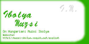 ibolya muzsi business card